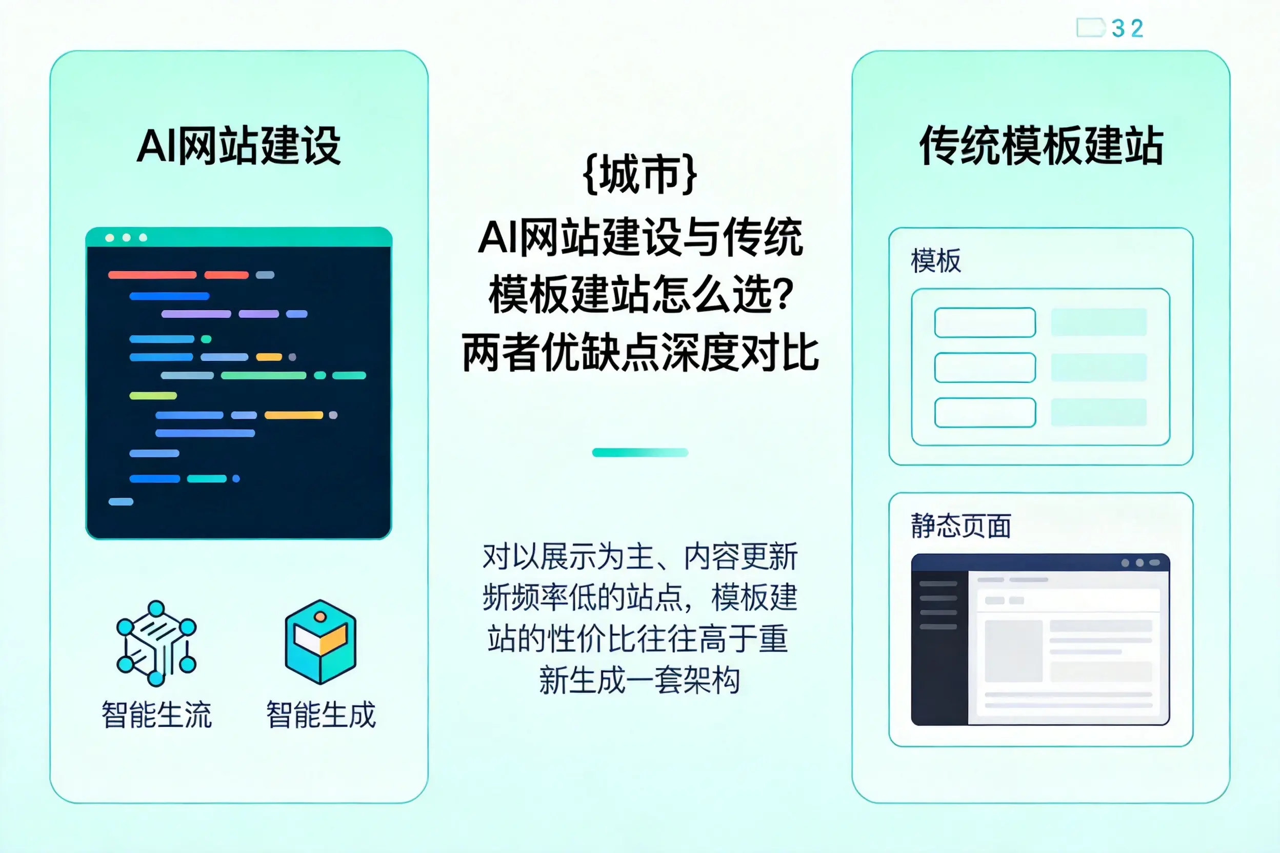 和田AI网站建设与传统模板建站怎么选？两者优缺点深度对比
