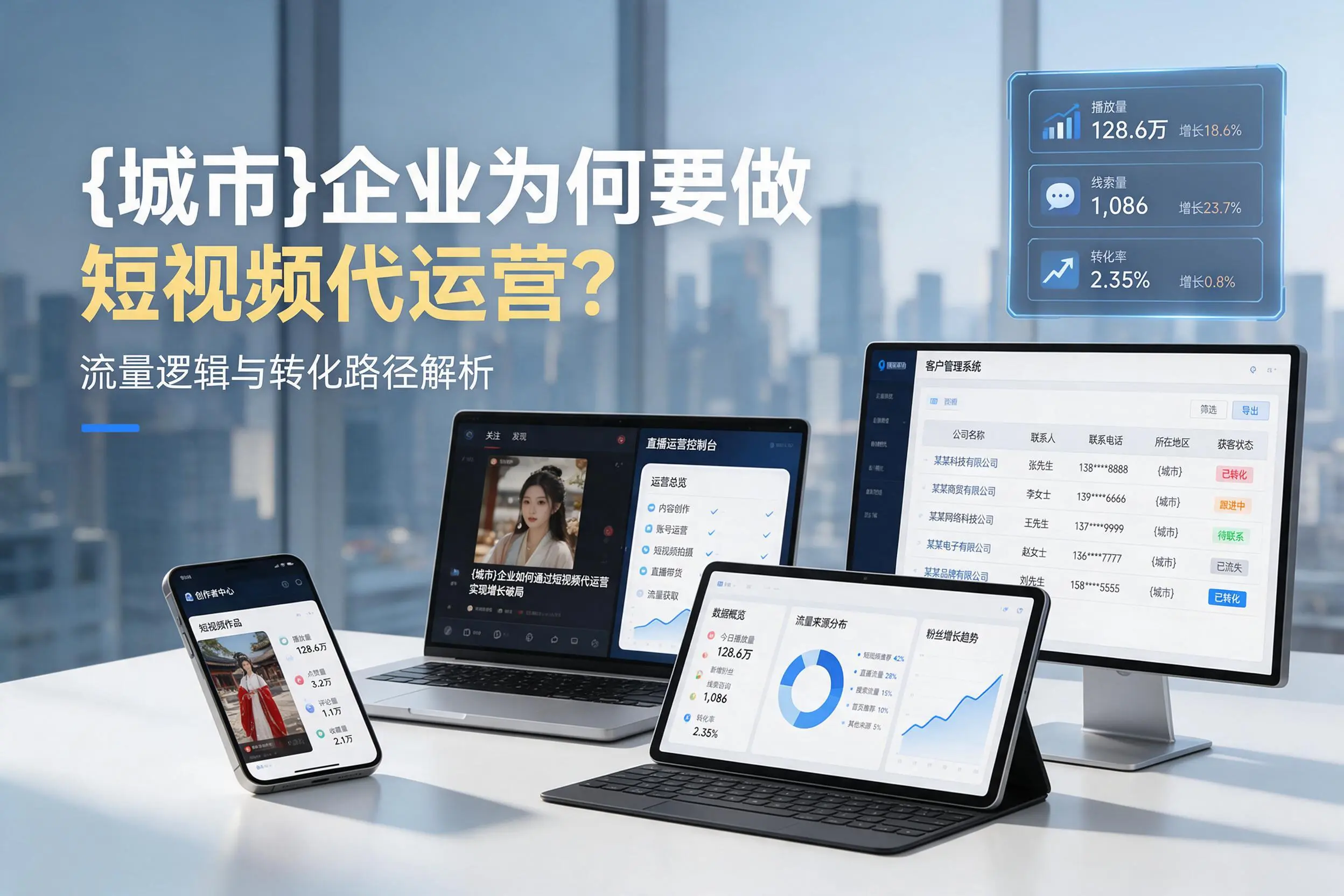 和田企业为何要做短视频代运营？流量逻辑与转化路径解析