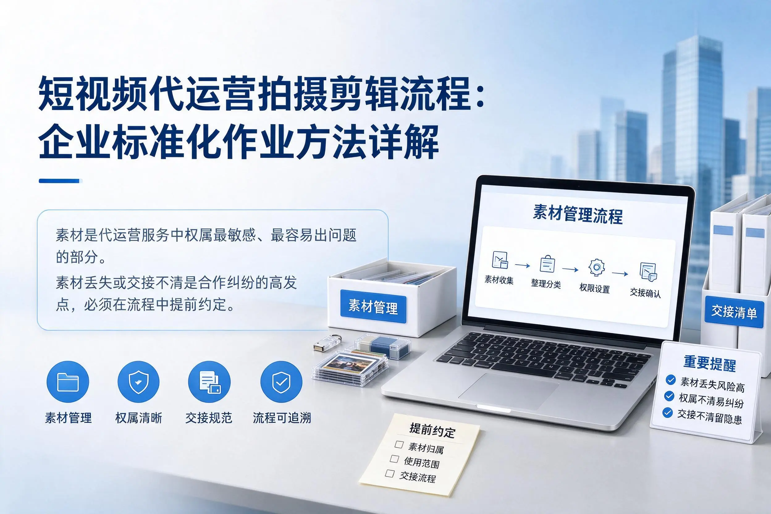 短视频代运营拍摄剪辑流程：和田企业标准化作业方法详解