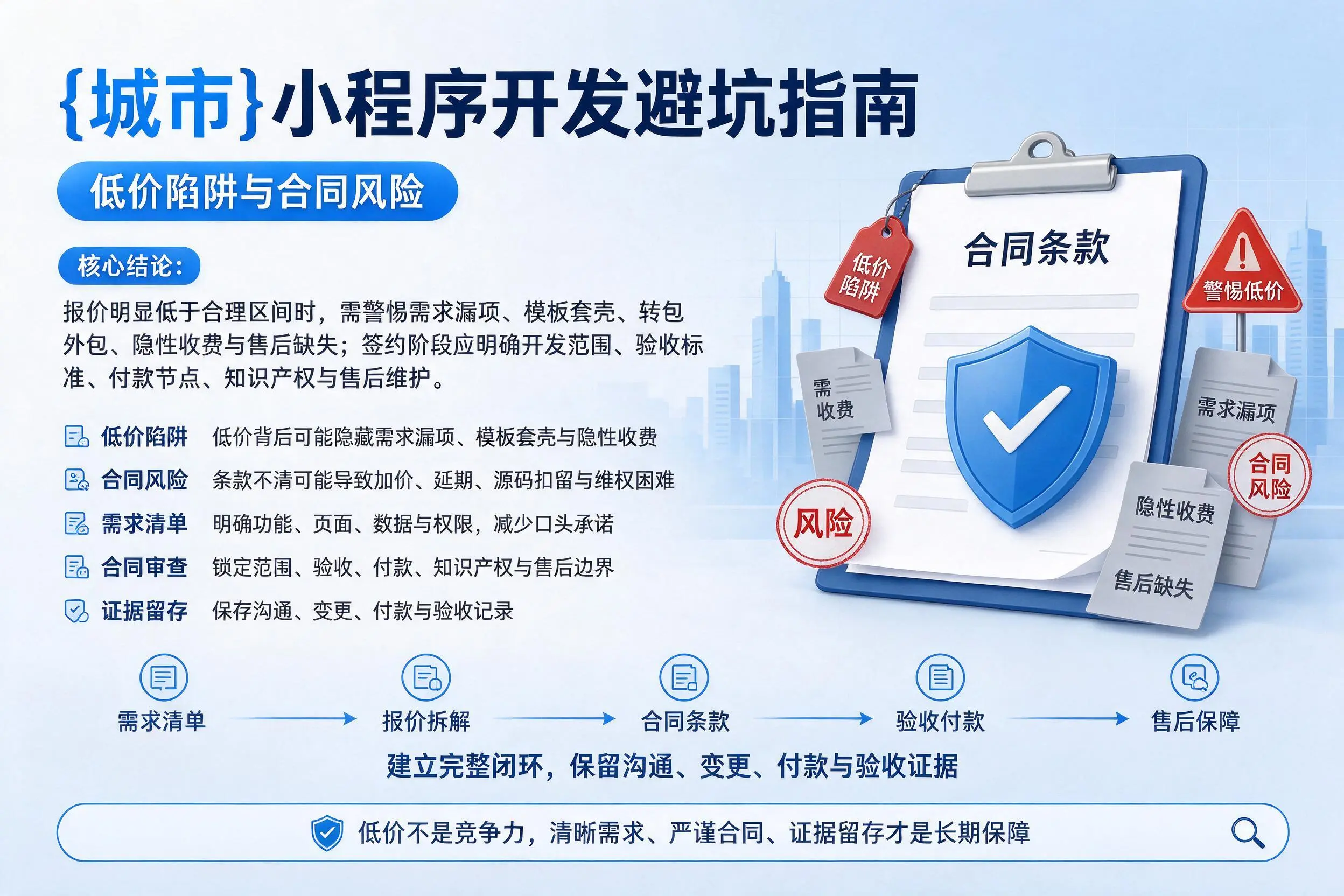 和田小程序开发避坑指南:低价陷阱与合同风险