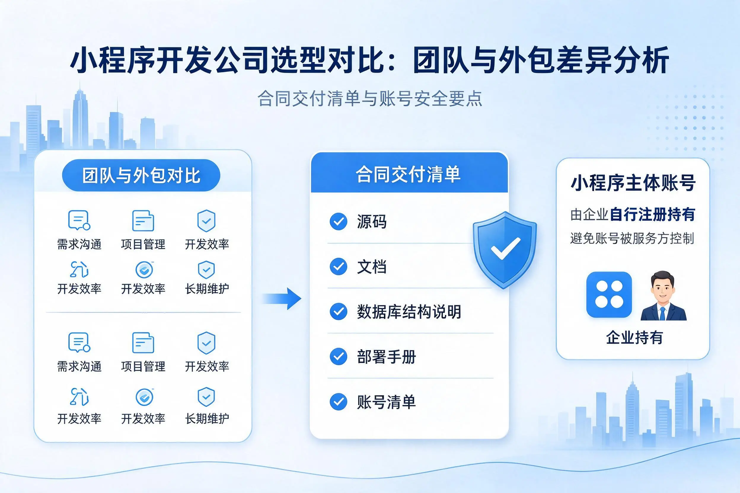 和田小程序开发公司选型对比:团队与外包差异分析