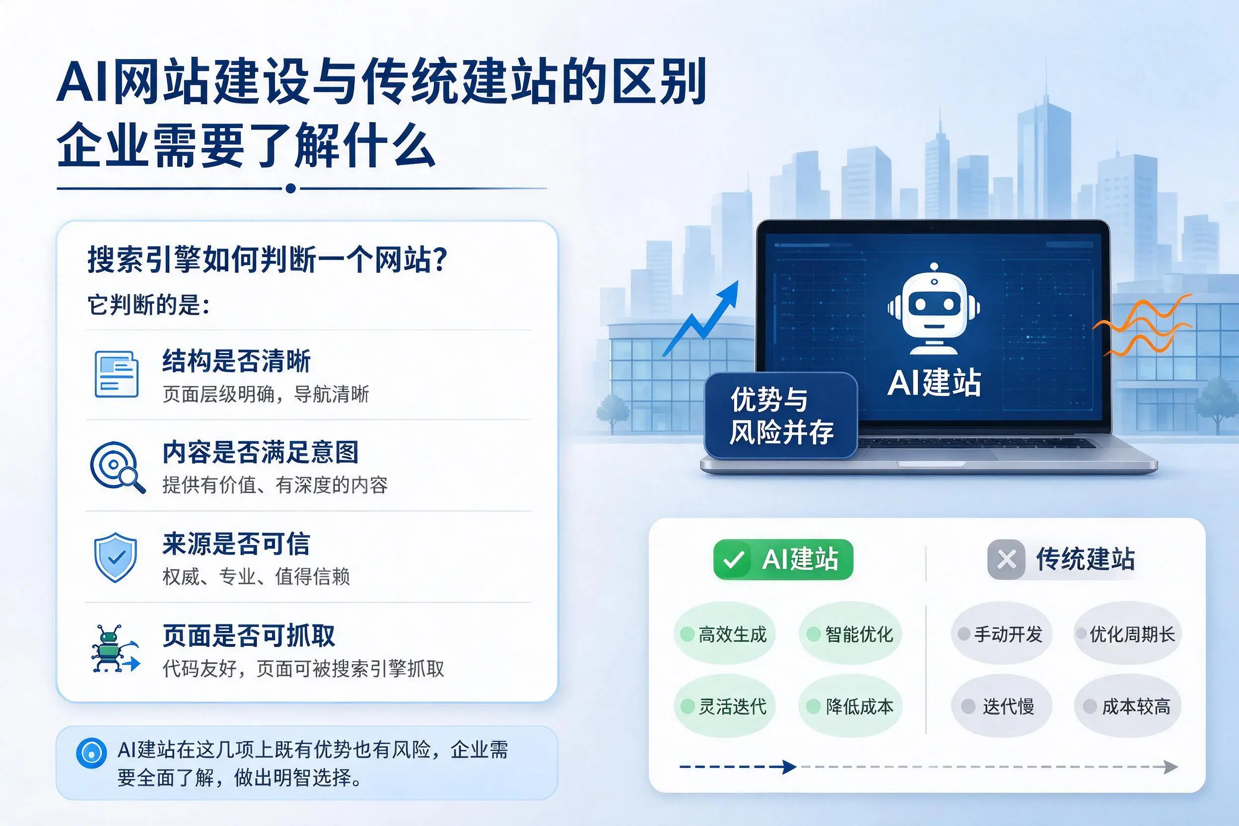 AI网站建设与传统建站的区别，和田企业需要了解什么