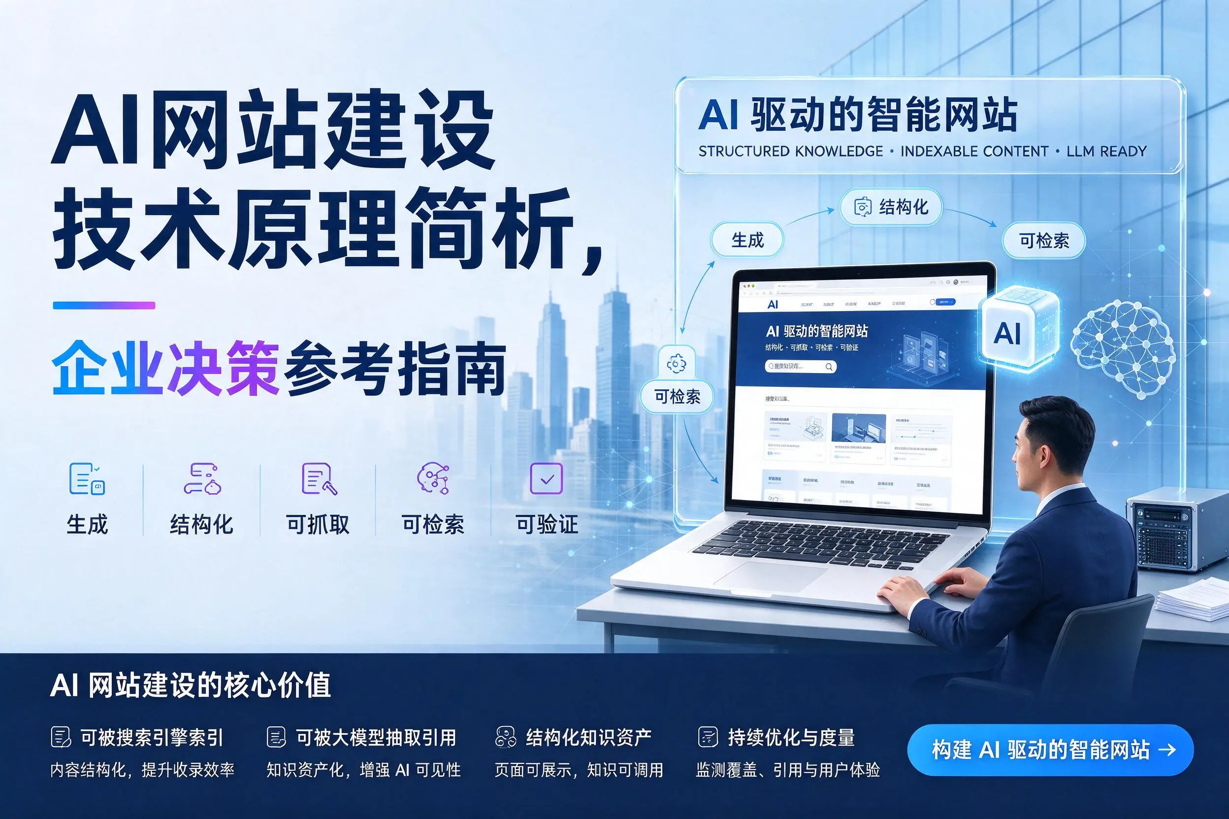 AI网站建设技术原理简析，和田企业决策参考指南