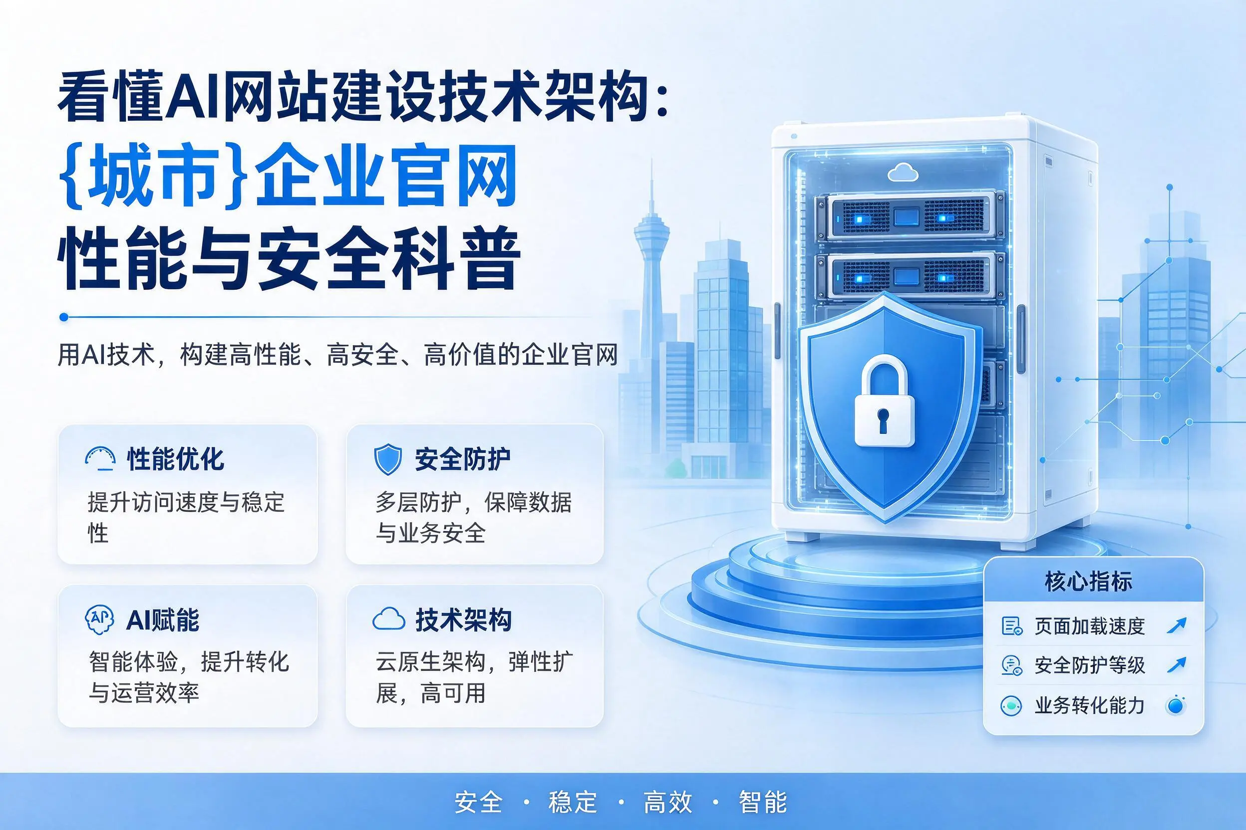 看懂AI网站建设技术架构:和田企业官网性能与安全科普