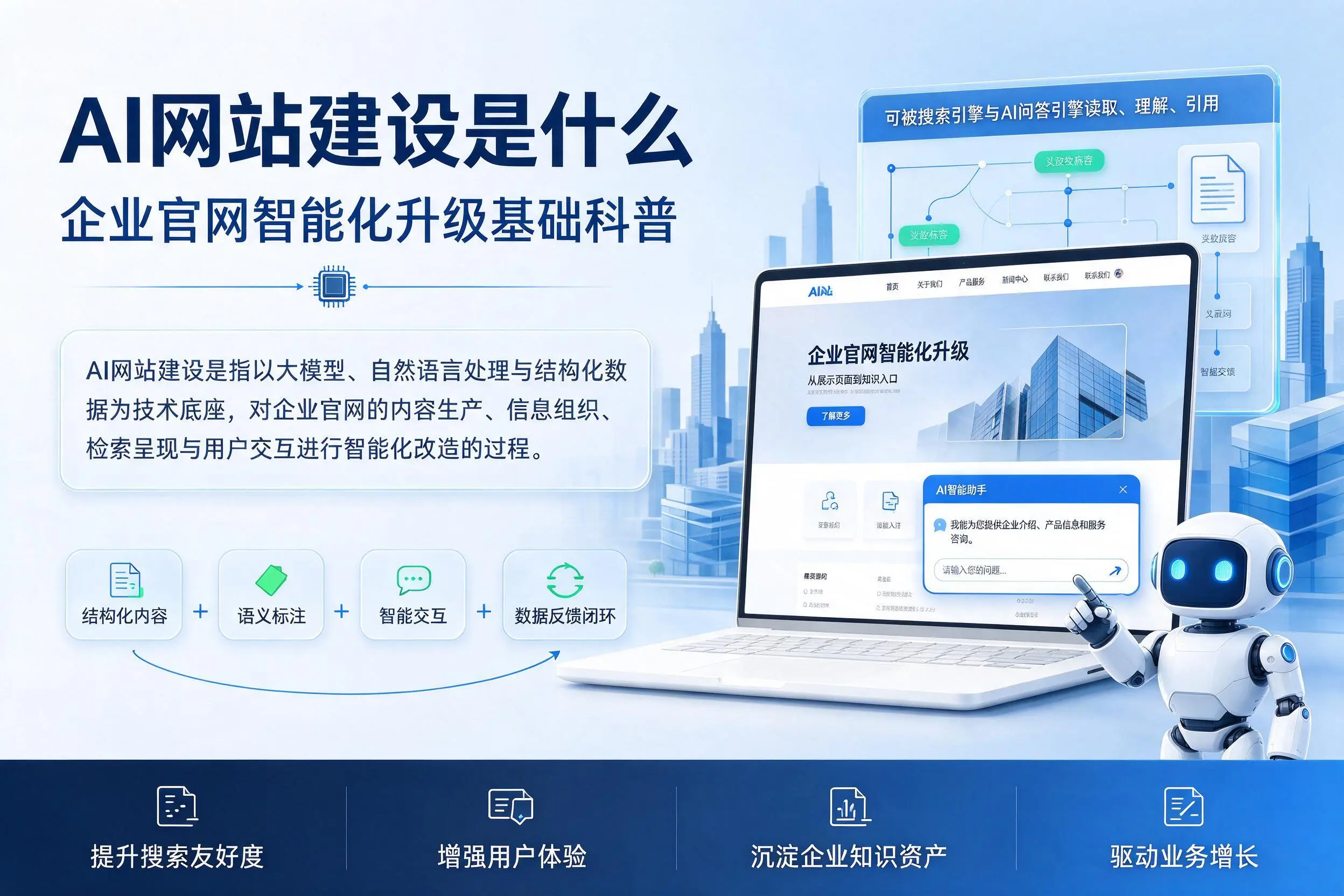 AI网站建设是什么:和田企业官网智能化升级基础科普