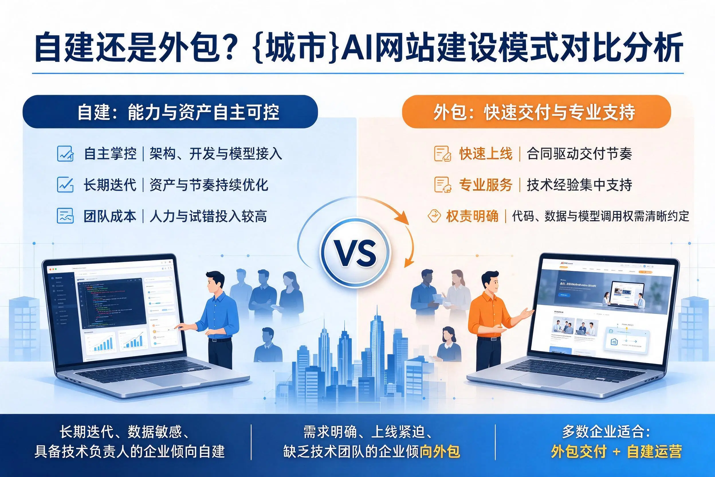 自建还是外包？和田AI网站建设模式对比分析