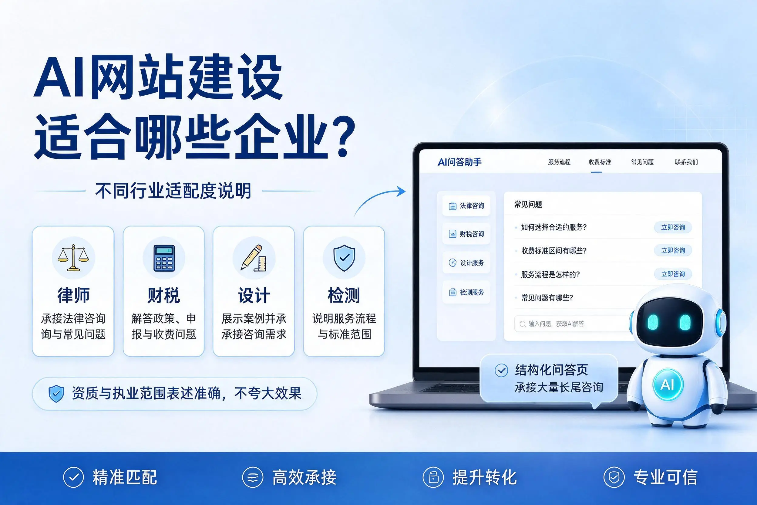 AI网站建设适合哪些企业？和田不同行业适配度说明