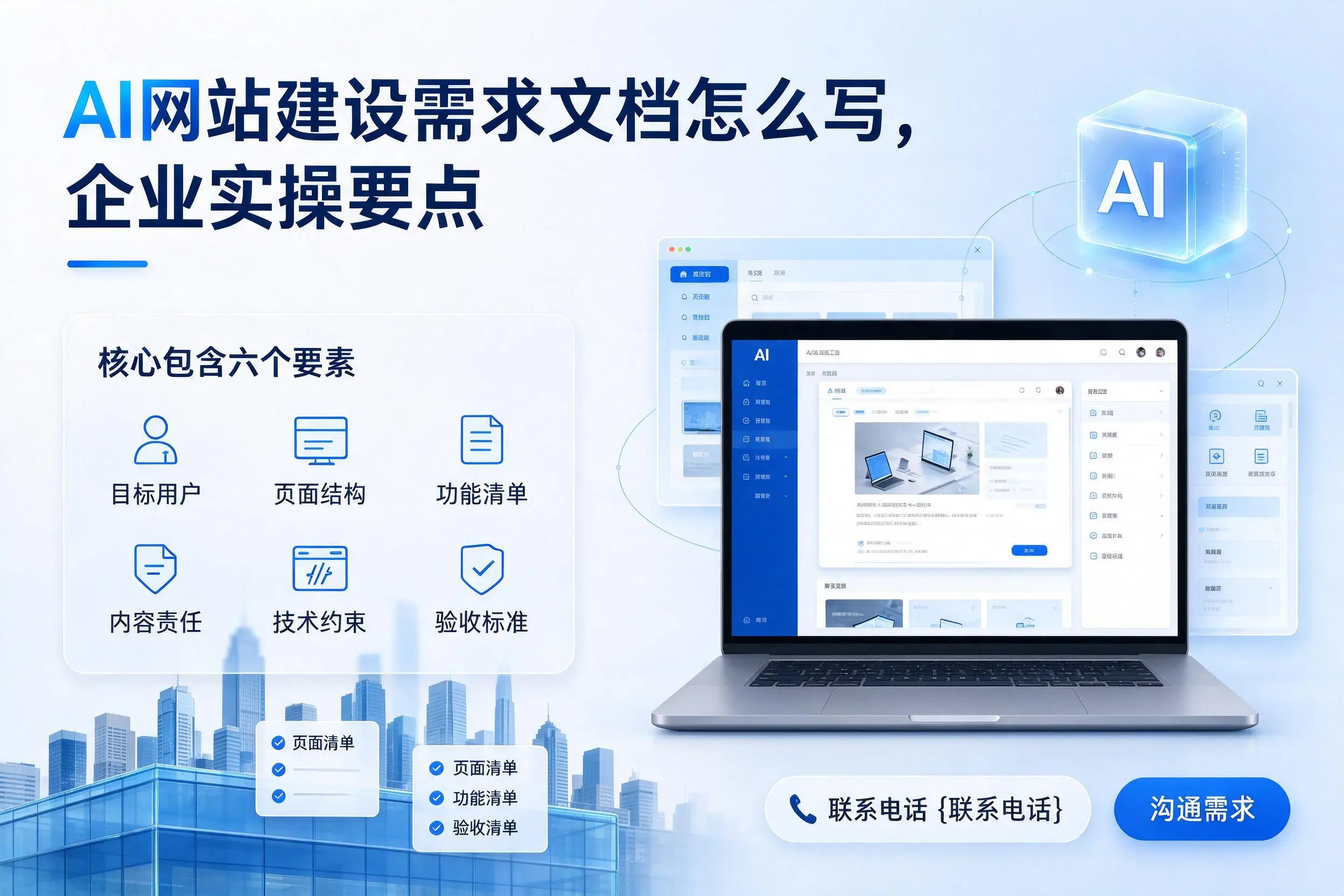 AI网站建设需求文档怎么写，和田企业实操要点