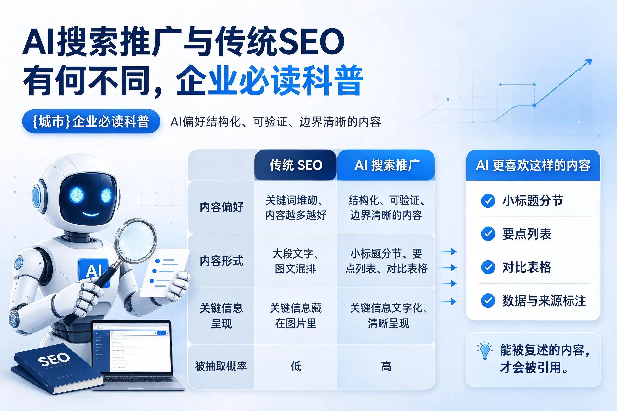 AI搜索推广与传统SEO有何不同，和田企业必读科普